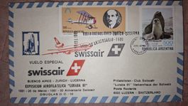 Swissair Buenos Aires - Zürich - Lucerna 26.03.1981