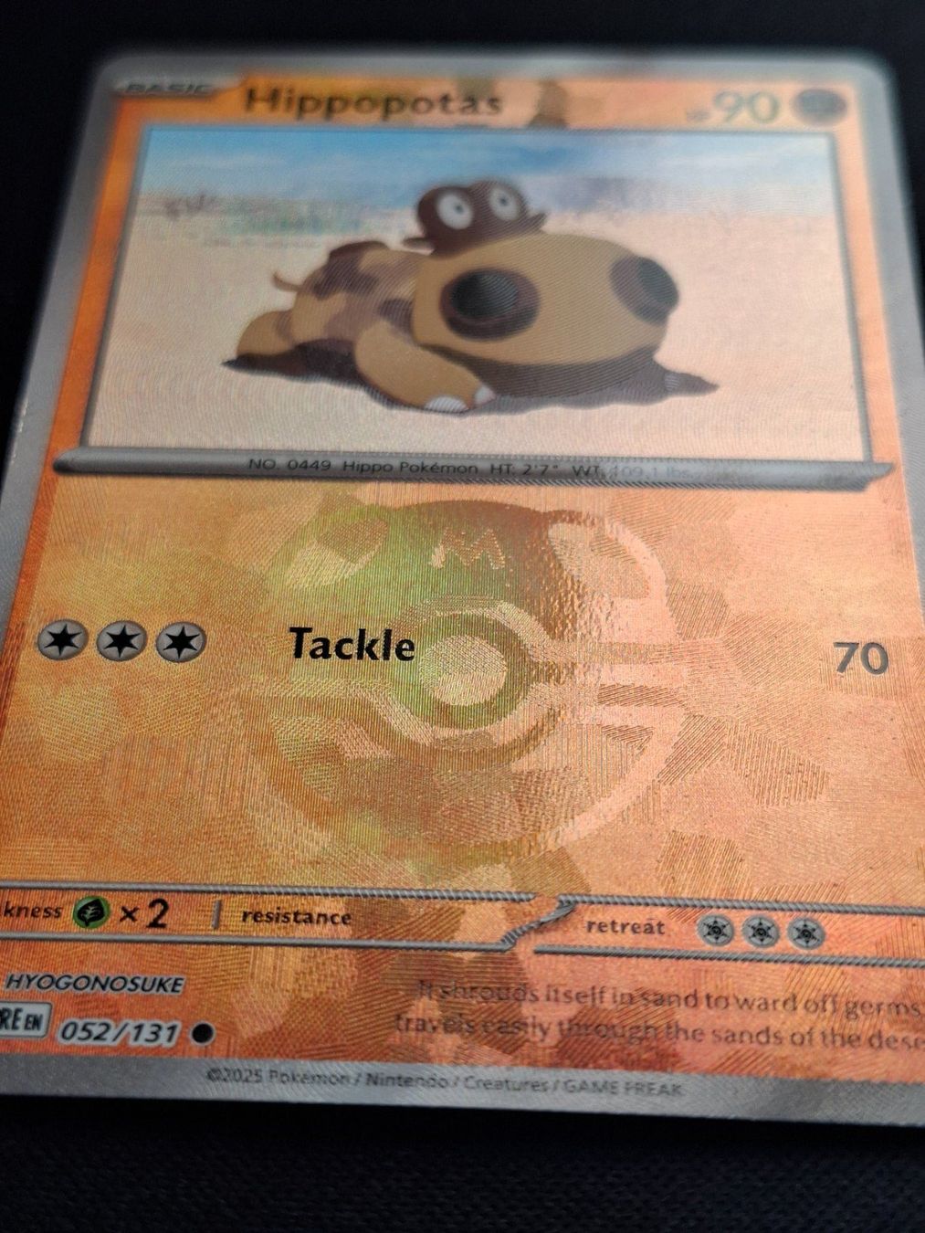 Pokémon Carte collezionabili: Pokemon Hippopotas 052/131 Masterball – Usato da Gammen venduto da Karbax 1