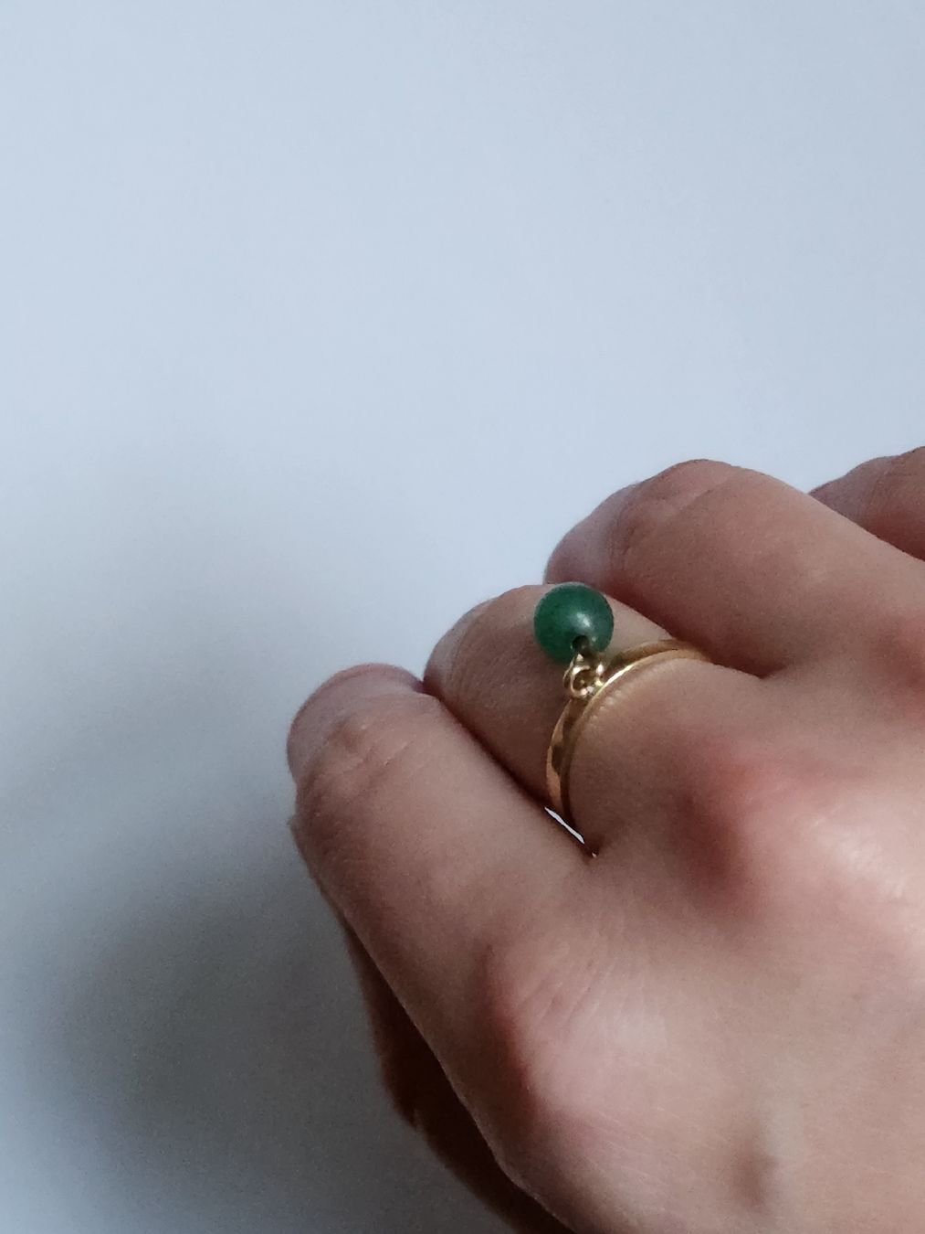 Ringe: Goldring mit grünem Stein - 585 gestämpelt – Gebraucht aus St. Gallen von GIULESGG 6