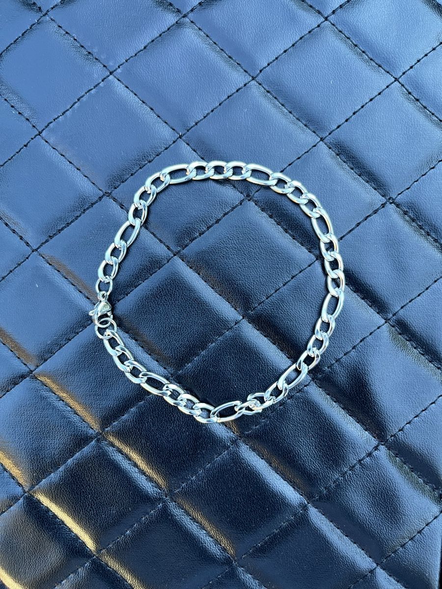 Armbänder & -reifen: Armband Figaro aus Edelstahl Silberfarben Modeschmuck – Neu (gemäss Beschreibung) aus Tägerwilen von Alexander716