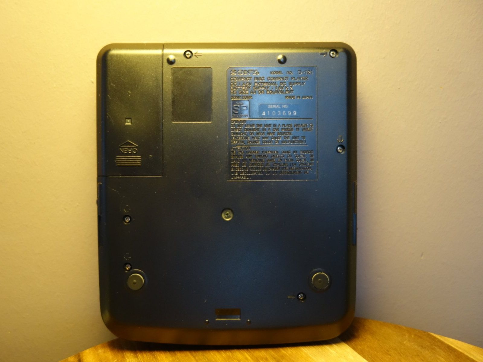 Sony Lettore multimediale portatile: Sony Discman D-121 – Usato da Bern venduto da Phandora 5