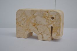 Vintage Travertin-Elefant von Manelli Fratelli