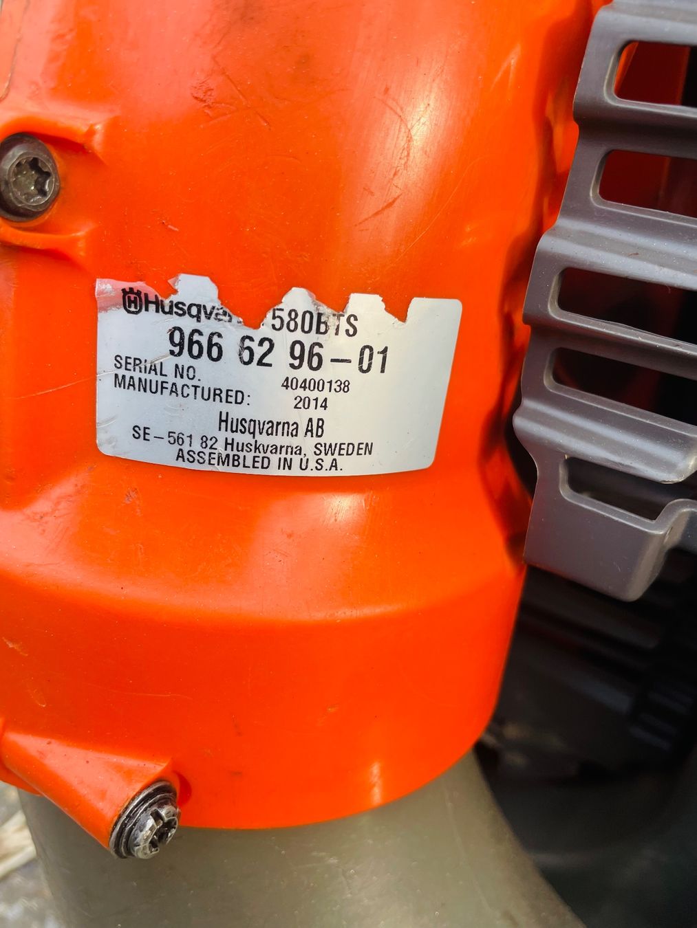 Husqvarna Soffiatori & Aspiratori per foglie: Laubbläser Husqvarna 580 BTS – Usato da Würenlos venduto da Shop_Shop 5