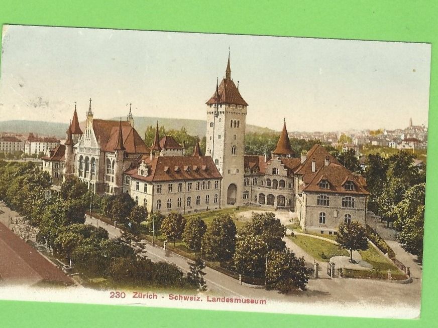 Cartoline postali: Zürich Schweizer Landesmuseum – Usato da Zürich venduto da t24_de
