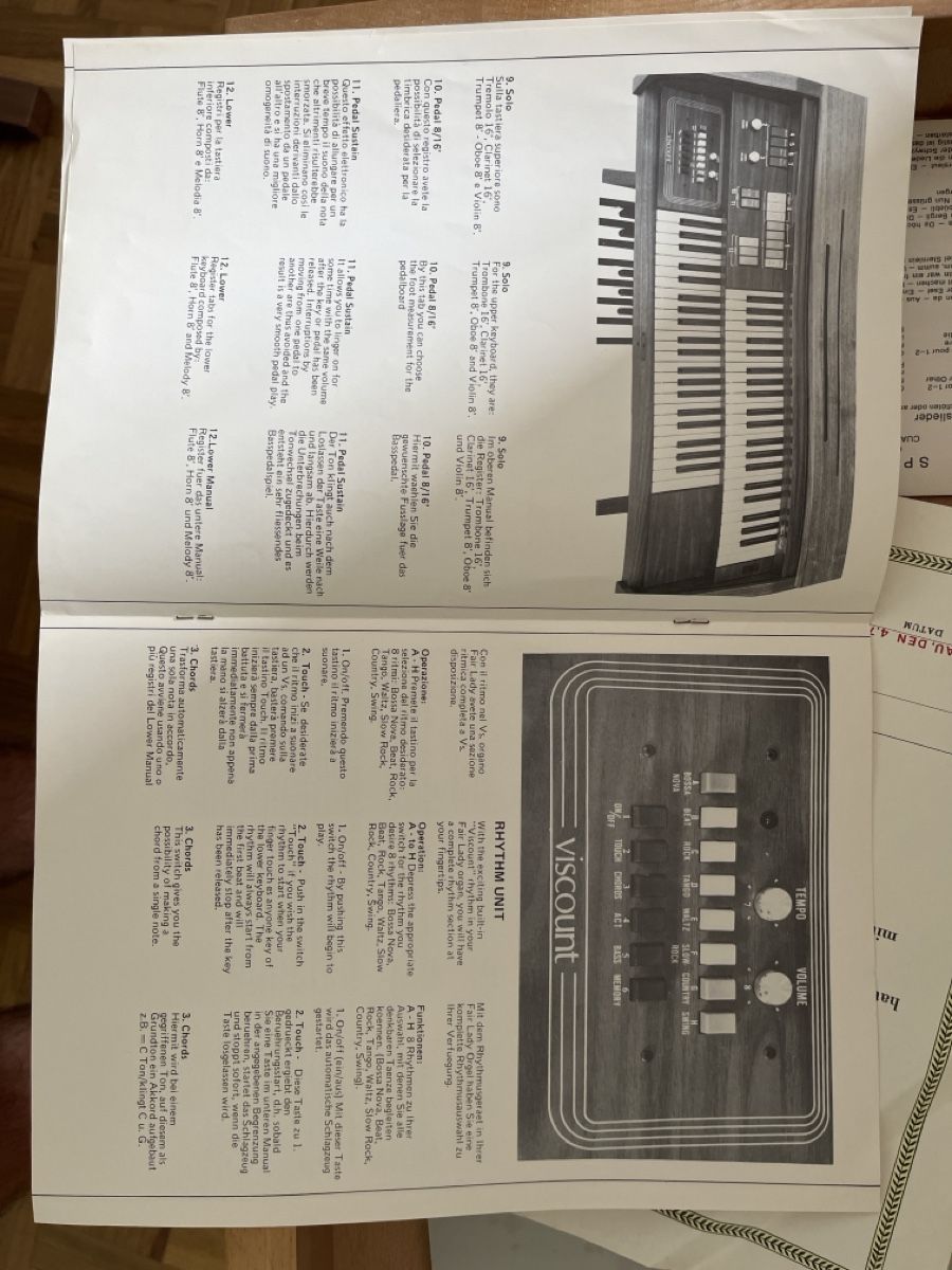Hammond Musikinstrumente: Viscount  Hammond Orgel – Gebraucht aus Widnau von bogi012 8