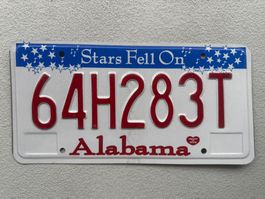 🇺🇸🇺🇸 USA Nummernschild #  ALABAMA - STARS  # 🇺🇸🇺🇸