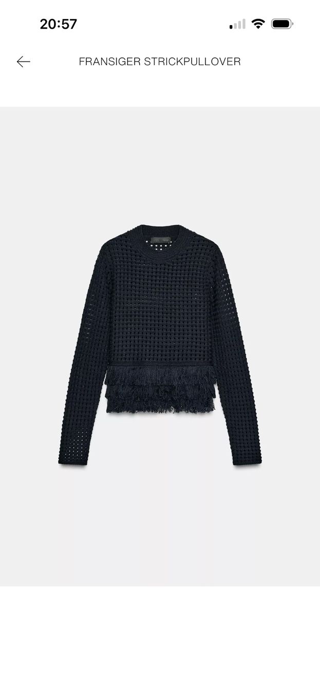 Zara Maglioni & Felpe: Zara Pullover Gr.L mit Fransen – Nuovo (secondo la descrizione) da St. Gallen venduto da heartbug 5