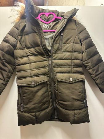 Steppjacke Mädchen Khaki Grösse 128 leichte Gebrauchsspuren