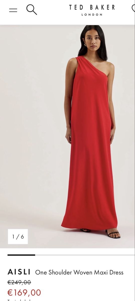 Ted Baker Robes: Ted Baker AISLI One-Shoulder Maxikleid Rot Gr. 1   – Neuf avec emballage d'origine à Zürich par di_archive 7