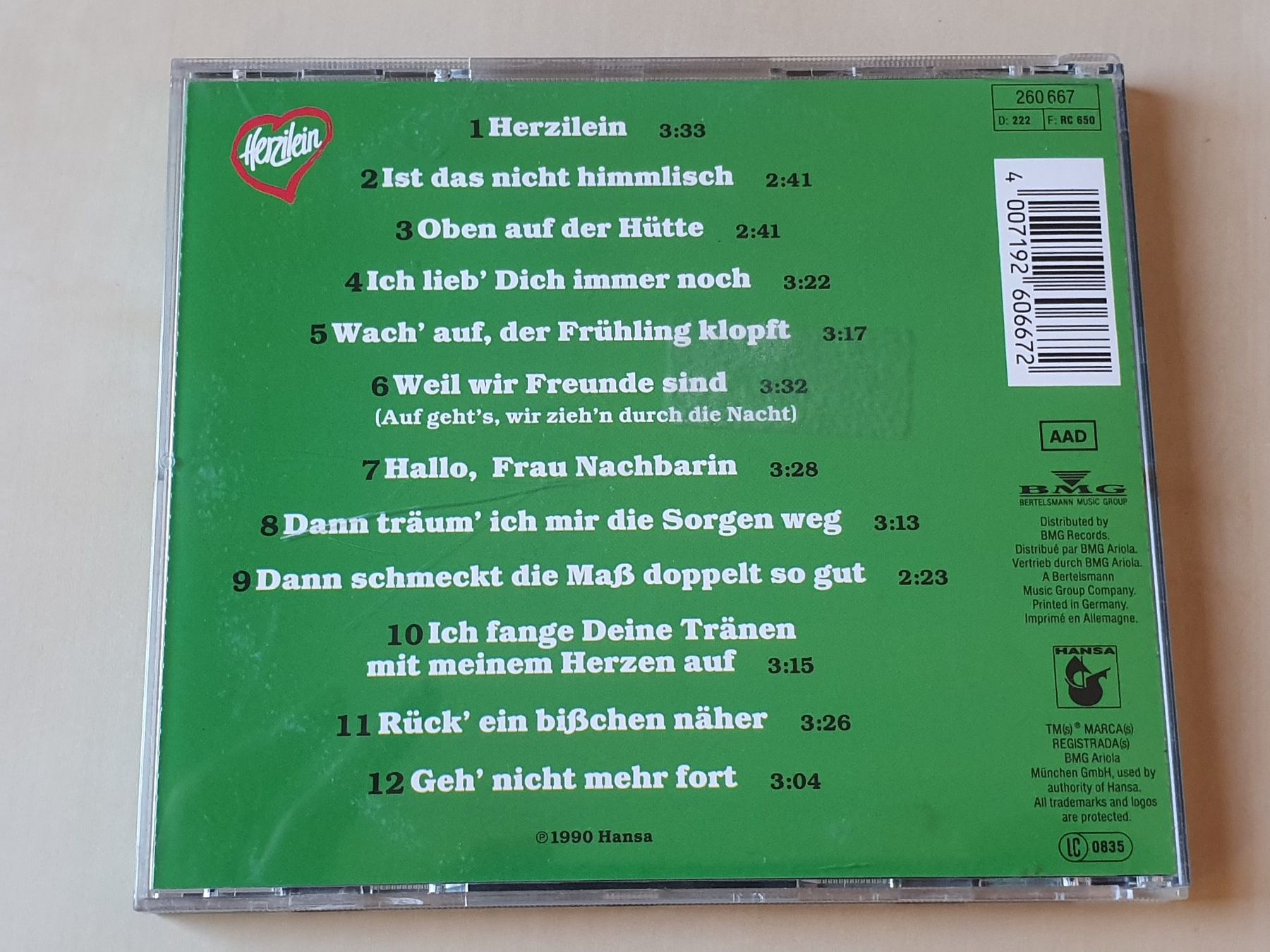 CD: Die Wildecker Herzbuben Herzilein – Usato da Stansstad venduto da collectorsshop 1