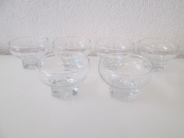 6 Dessert Glas Schälchen