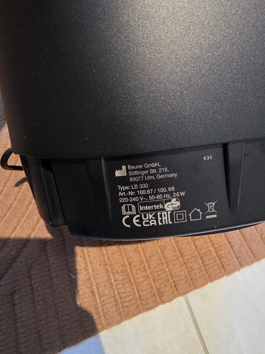 Beurer Luftbefeuchter: Luftbefeuchter Beurer LB 300 Plus – Gebraucht aus Obfelden von sim_w9db 2