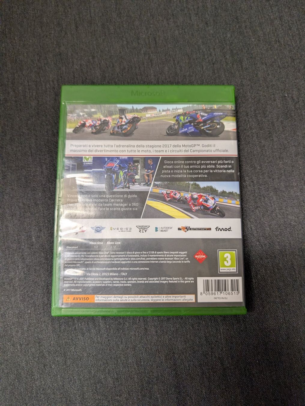 Giochi: Moto GP 17 Microsoft Xbox Series x / one – Usato da Giubiasco venduto da Ticinerd 1