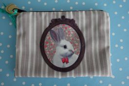 Kosmetik Täschli mit süssem Hase Kaninchen NEU Kulturbeutel