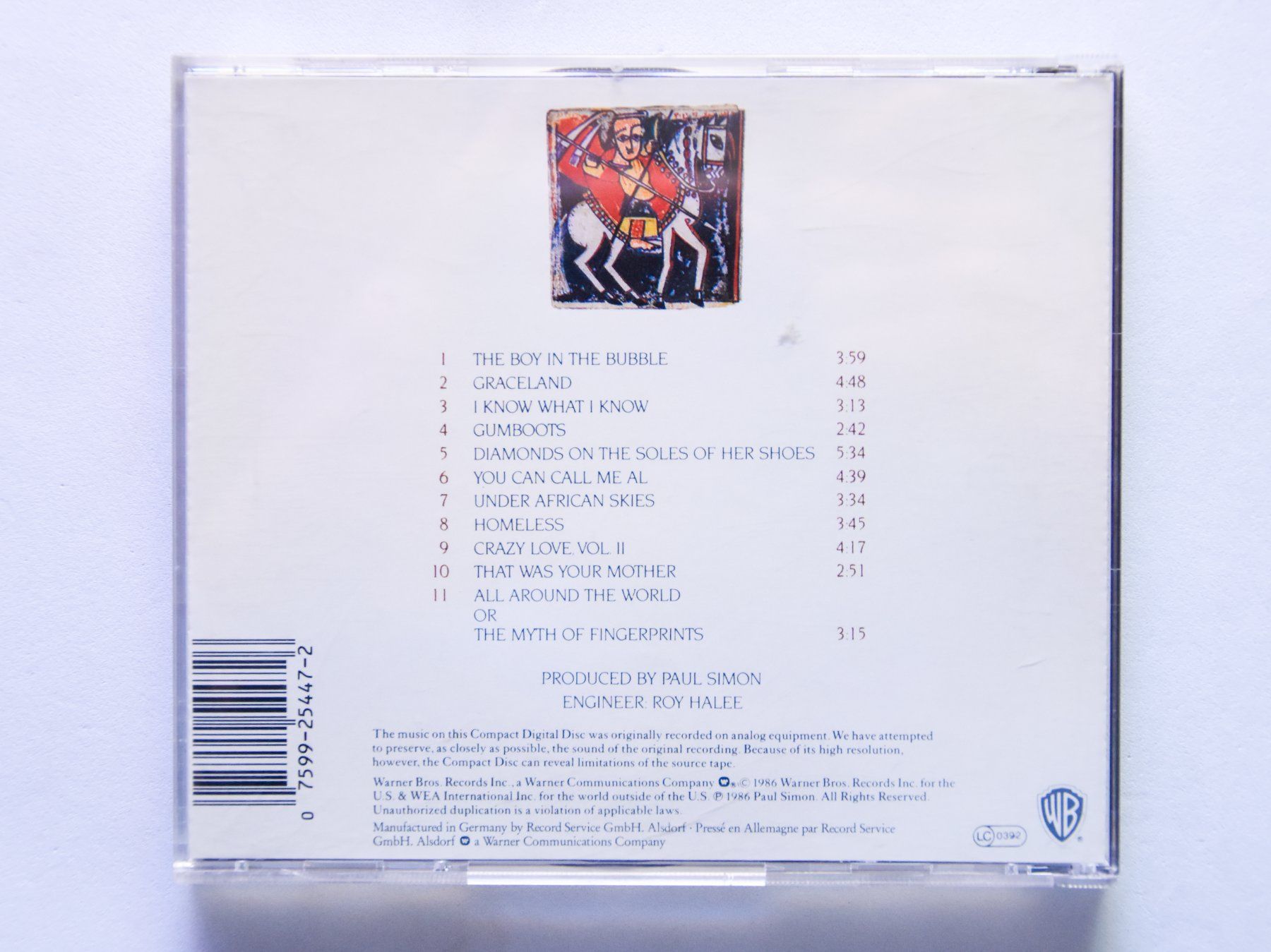CD: Paul Simon ‎- Graceland – Usato da Belmont-sur-Yverdon venduto da ag97 2