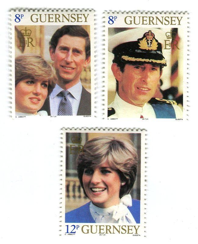 Tutti i francobolli: Briefmarken "Lady Diana". Guernsey – Nuovo e nell'imballaggio originale da Basel venduto da Butsch5