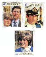 Briefmarken "Lady Diana". Guernsey