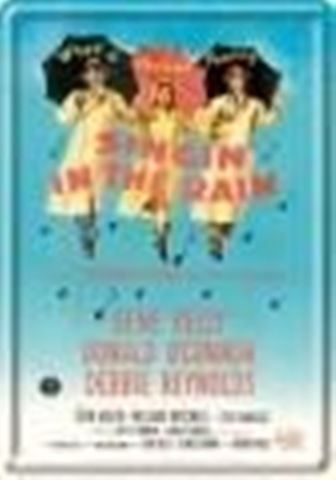Schilder: Blechschildkarte-SINGIN IN THE RAIN – Neu und originalverpackt aus Rupperswil von big-one-sale