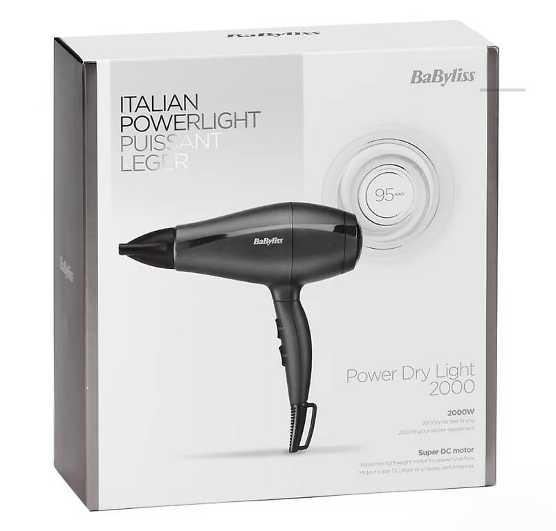 BaByliss Asciugacapelli: HAARTROCKNER POWER SUPER LIGHT PRO 2000 W NEU – Nuovo e nell'imballaggio originale da Suhr venduto da albi-34
