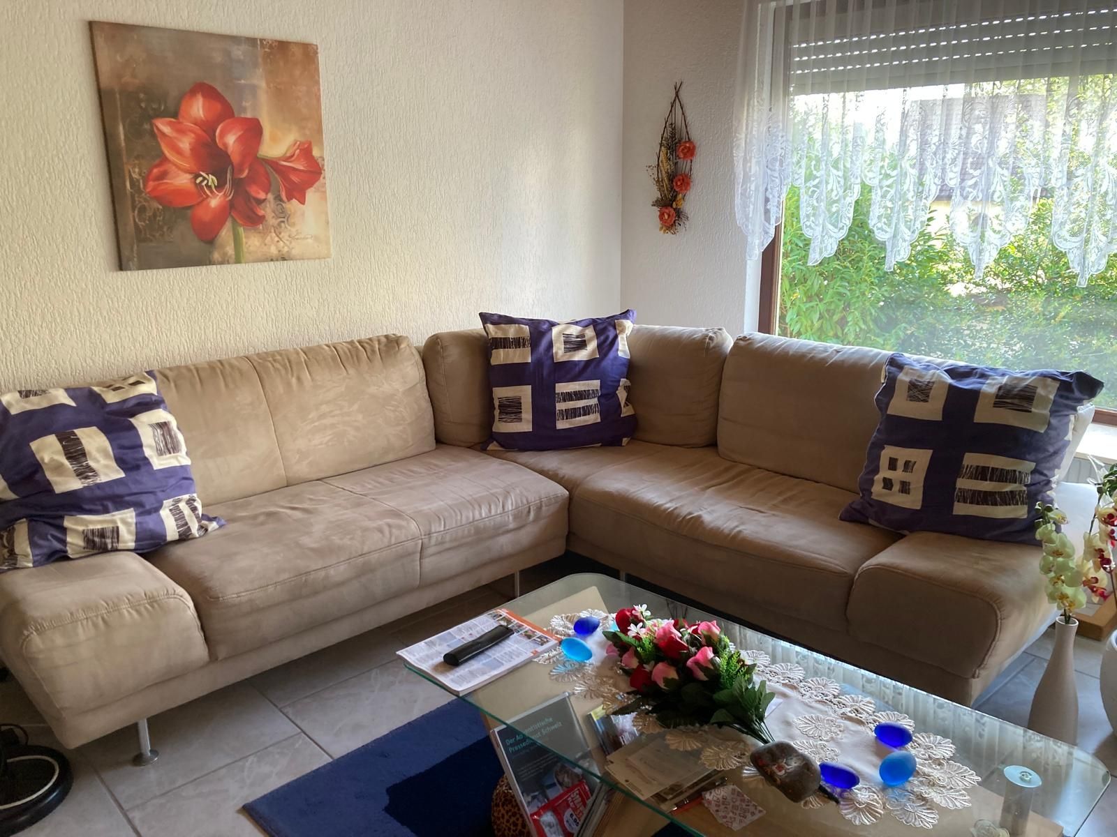 Sofas: Ecksofa beige guter Zustand – D'occasion à Gränichen par Bbkeller