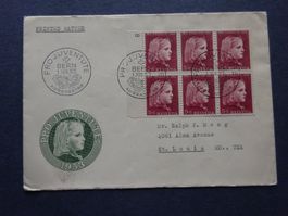 1953 Pro Juventute FDC - im 6er Block