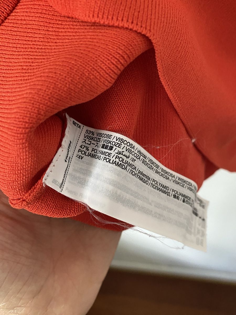 Mango Top: Mango Strick Top, Gr. XS, Orange, neuwertig – Usato da Basel venduto da amachypsy 1