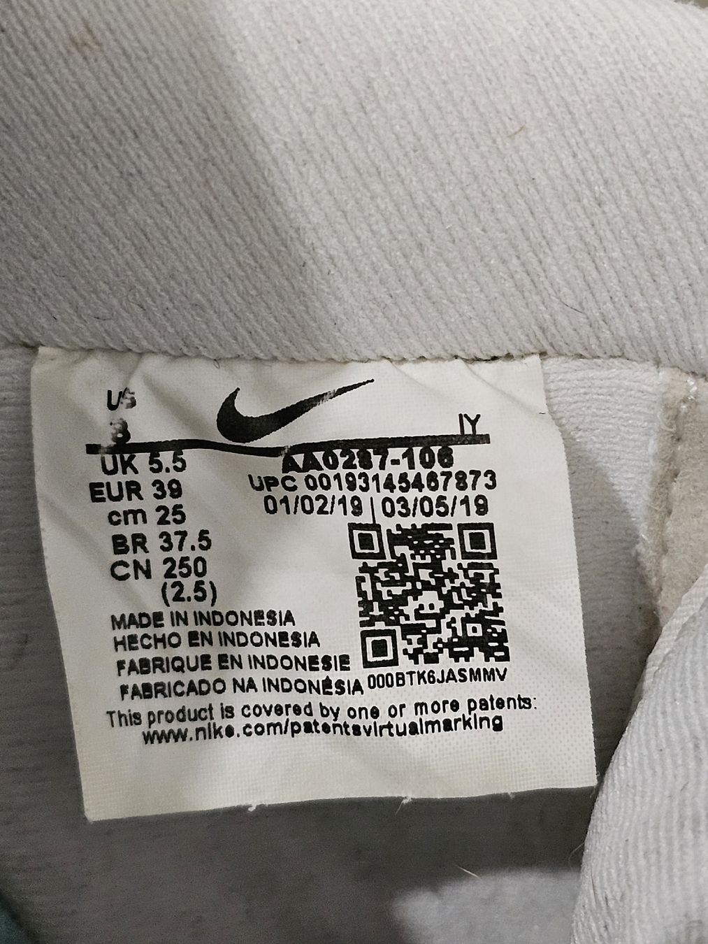 Nike Scarpe da uomo: nike air force 1 Nba EU39 – Usato da Pully venduto da RandomZero 3