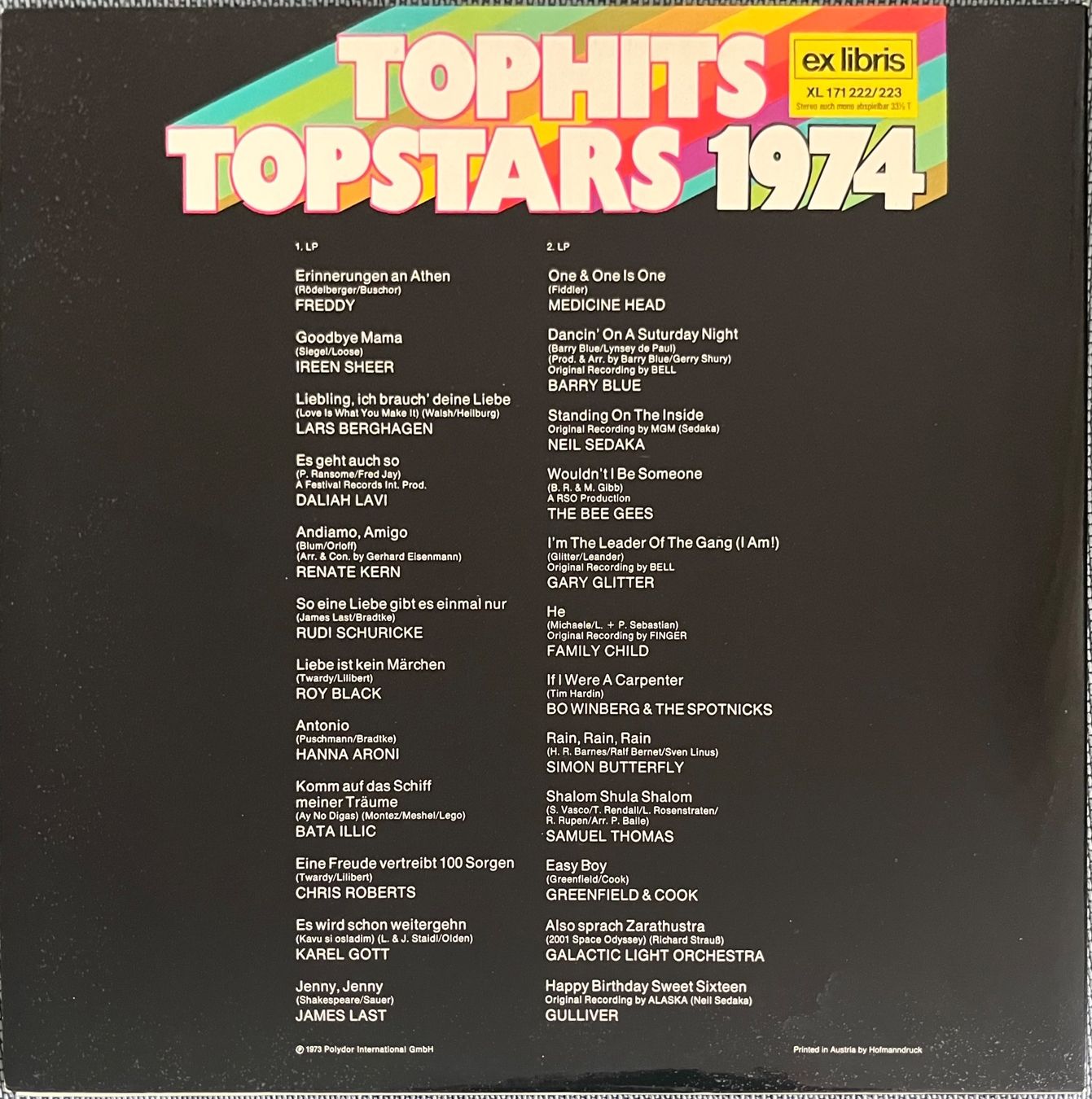 Schallplatten: Tophits Topstars 1974 – Gebraucht aus Döttingen von zha_xh2w 2