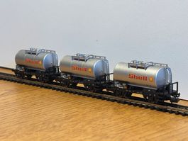 L1798: 3 Stück Kesselwagen SHELL (Spur N)