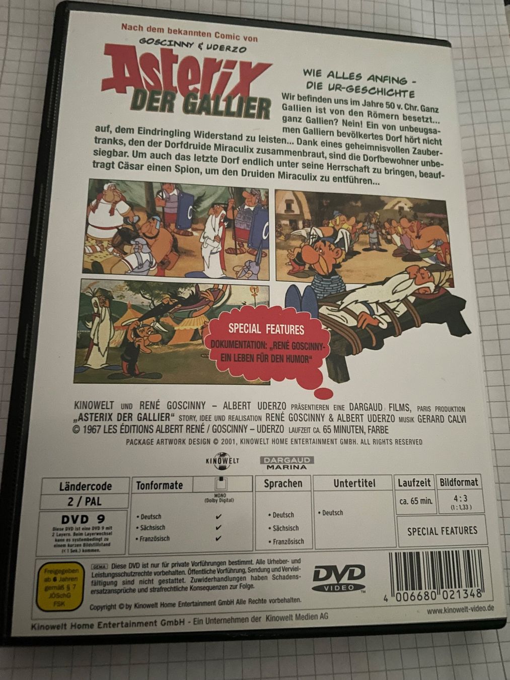 Tutti i DVDs: Asterix-Der Gallier – Usato da Winterthur venduto da Cobraforce 1