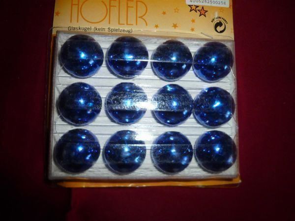 Tutte le decorazioni: 12 Weihnachtskugeln wunderschöne original Höfler aus Glas – Nuovo e nell'imballaggio originale da Luzern venduto da Weihnachtsschmuck 7
