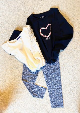 Mädchen Set, 1 x Hose , 2 x Shirt, Gr, 104