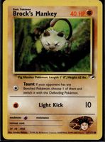 Brock's Mankey Gym Heroes 67/132 Pokémon 2000