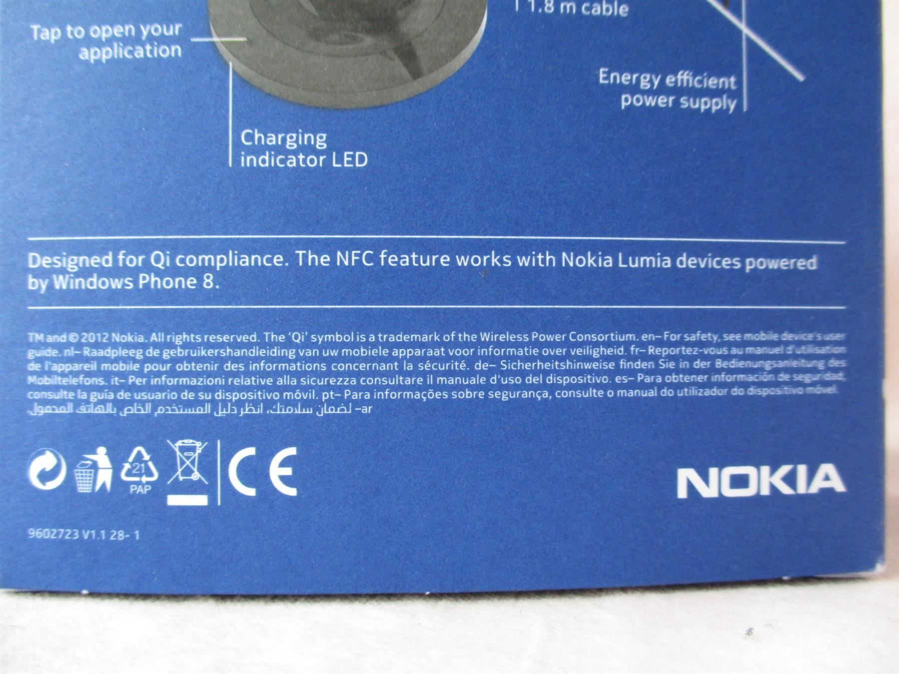 Nokia Caricabatterie: Nokia DT-910 Wireless Ladestation white, neu – Nuovo e nell'imballaggio originale da Eschenbach SG venduto da brocarte 5
