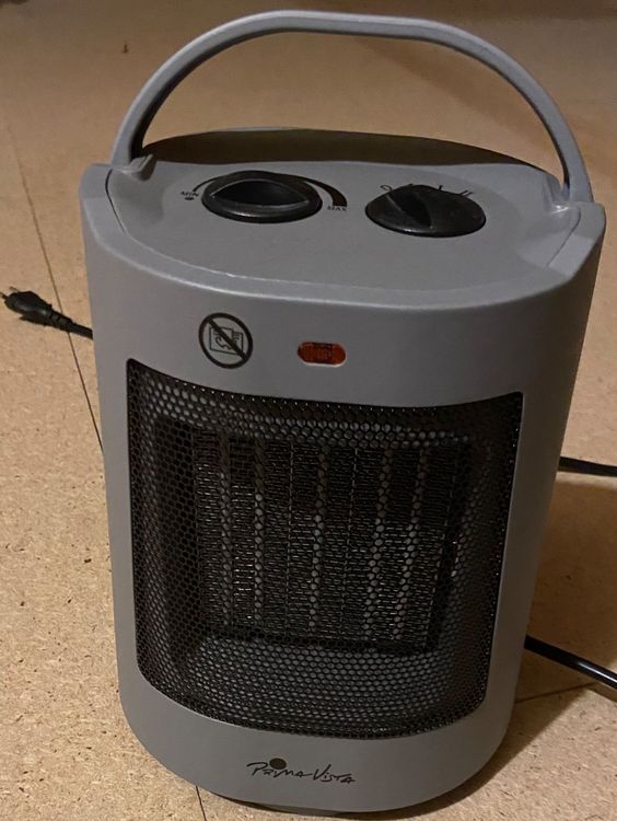 Jata PTC Keramik-Heizlüfter – 1200 Watt, 2 Stufen, Leise & Mit Kippschutz