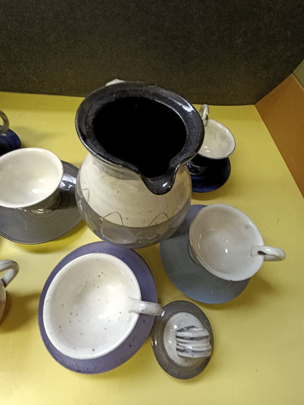 Set di piatti: Mokkaservice von Jakob Gelzer – Usato da zofingen venduto da Blume14 3