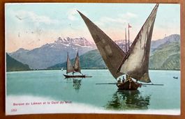 Barques sur le Léman -1906