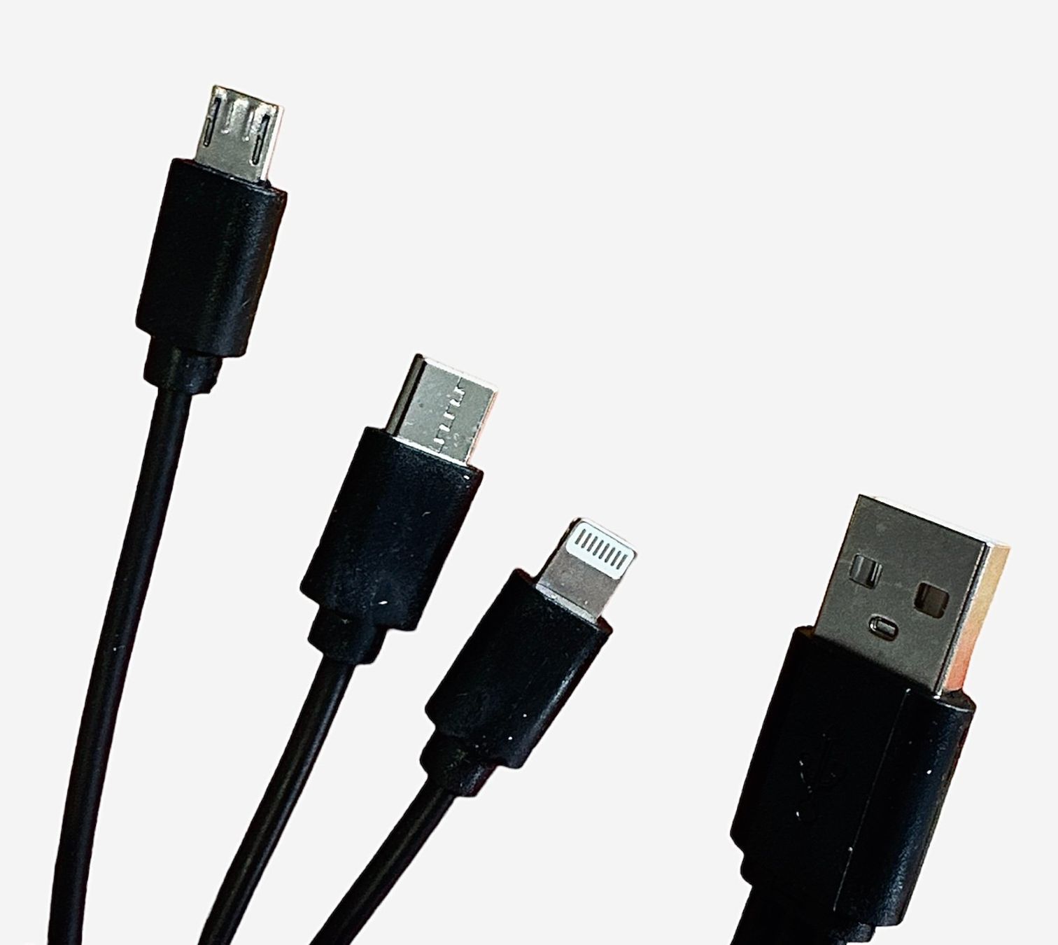 Ladegeräte: Chargeur Câble 3en1 lightning type-C microusb 22cm Noir – Neu und originalverpackt aus Morges von DigiAC 2