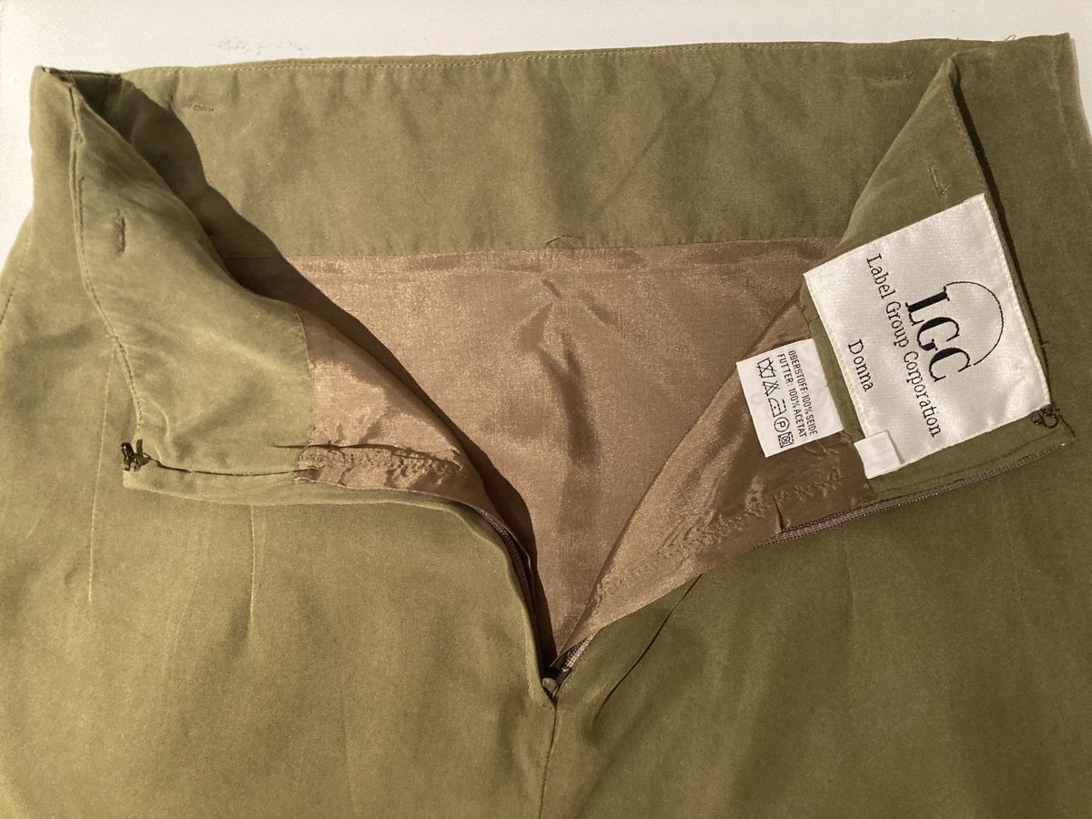 Gonne: 100% Seidenrock LGC Donna, khaki, Gr. 34 – Usato da Stetten AG venduto da Hanya 4