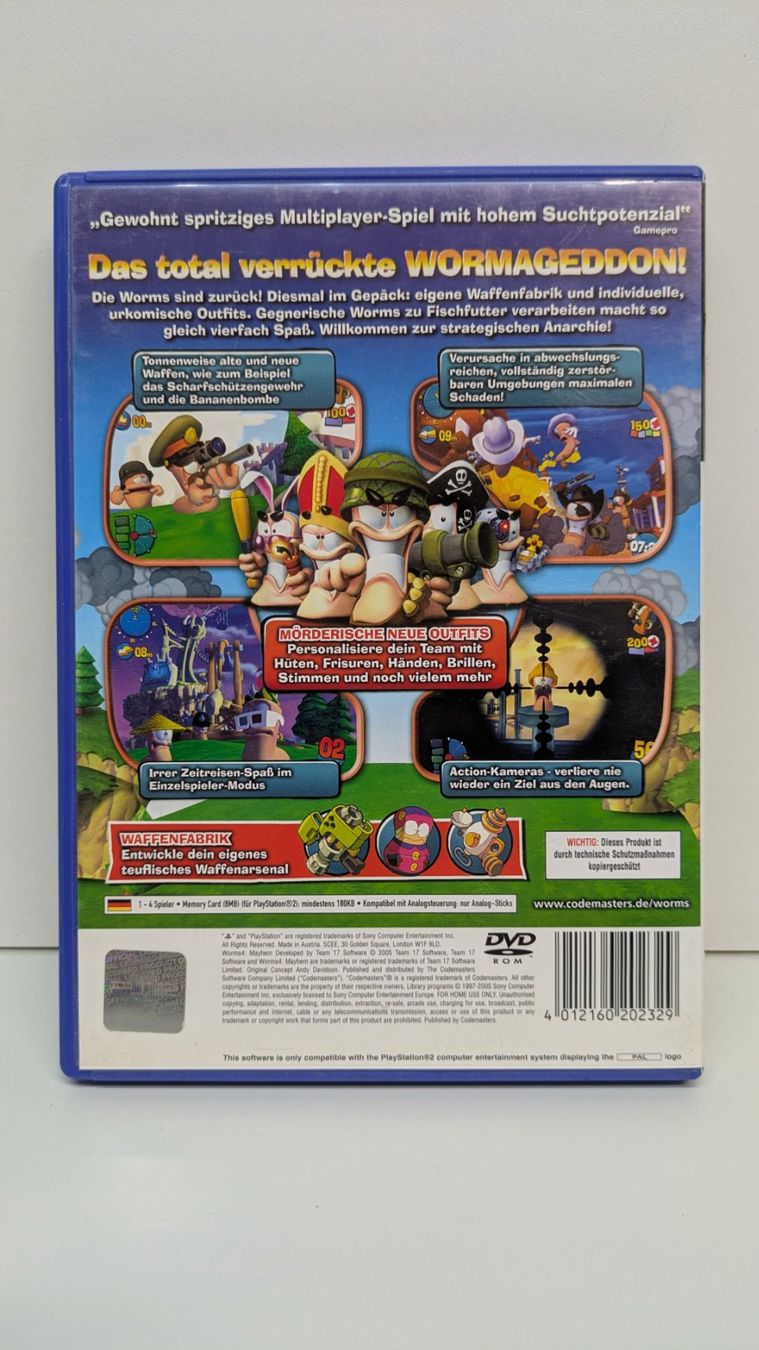 Giochi: Worms 4 Mayhem - PlayStation 2 – Usato da Menziken venduto da mame18 2