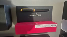 Füllfederhalter Caran d'Ache Leman schwarz Gold Fine