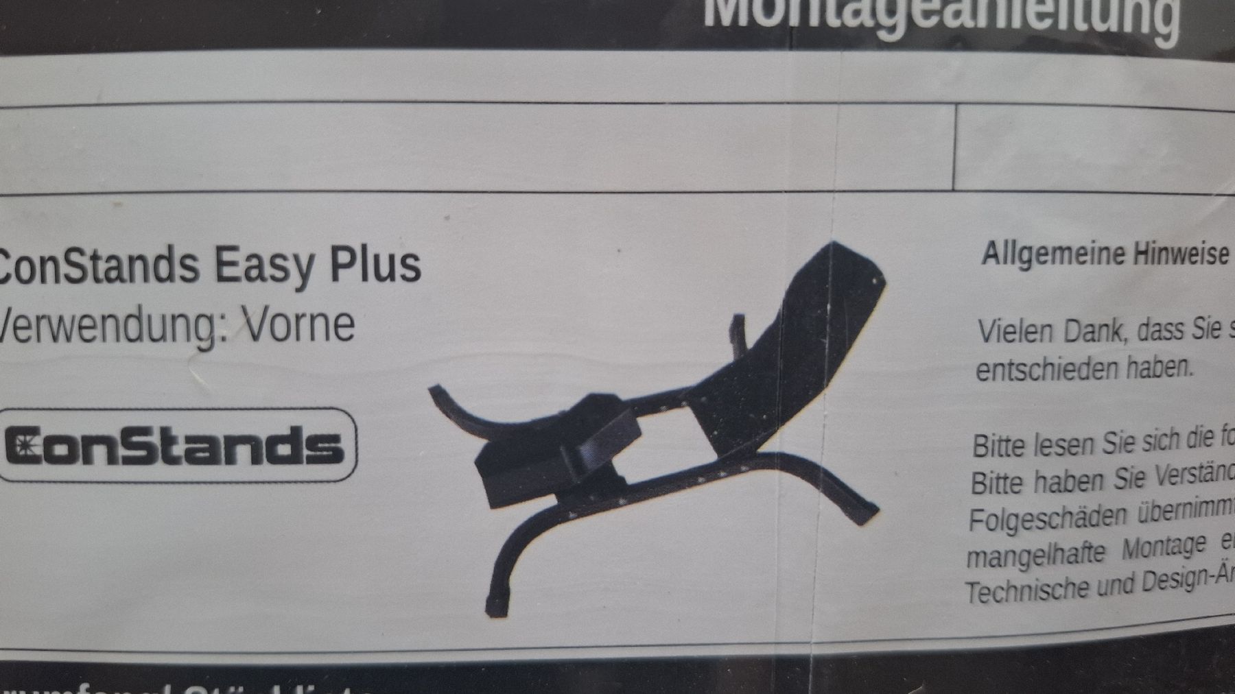 Stander: ConStands Easy Plus Motorradständer Vorne NEU – Nuovo e nell'imballaggio originale da Seuzach venduto da vaju60