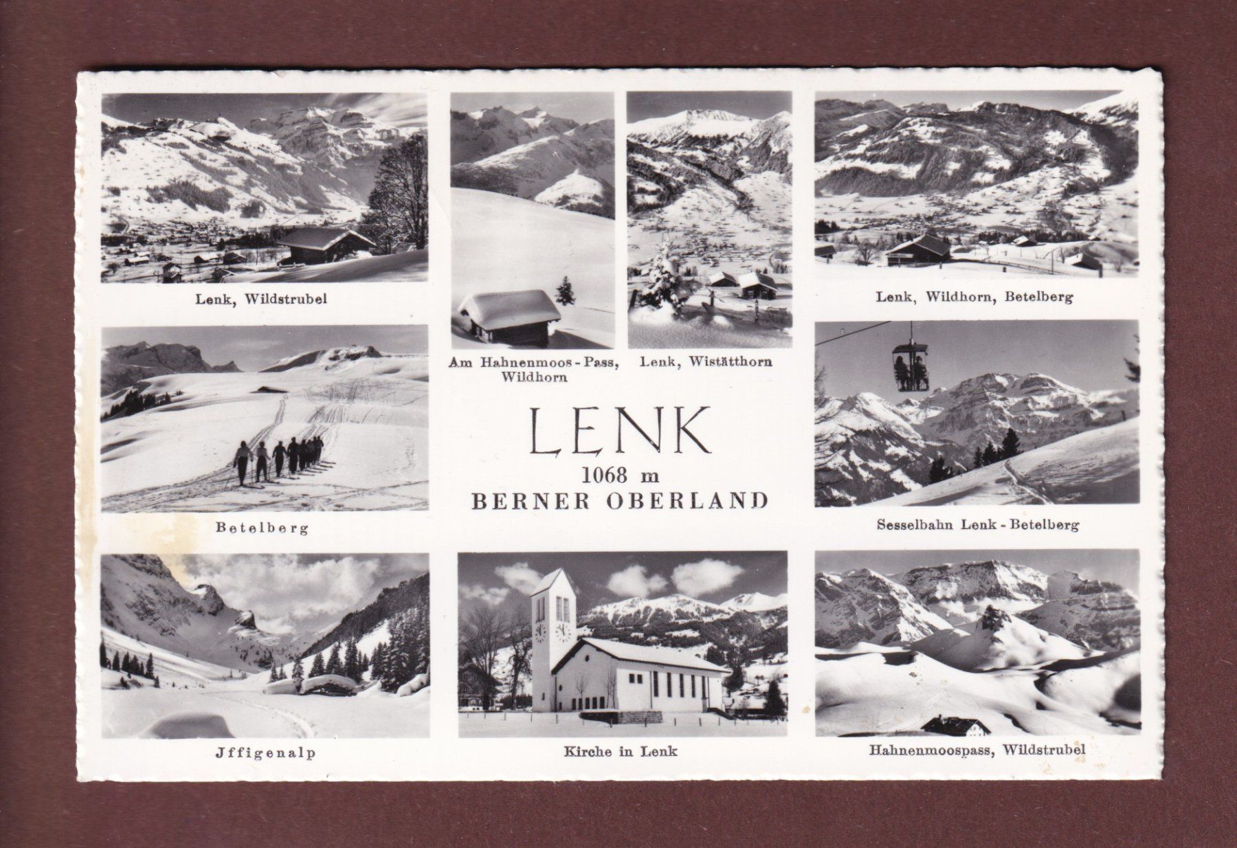 Cartoline postali: LENK - 9 Bilder - 1965 – Usato da Pully venduto da nicecards-shop