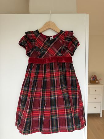 Mädchenkleid JoJo Maman Bebe kariert Grösse 98 bis 104