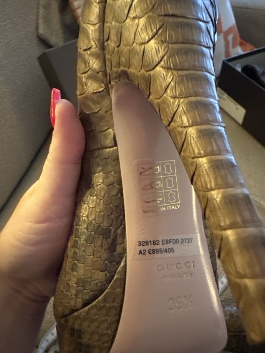 Gucci Damenschuhe: Gucci High Heels aus echtem Python-leder – Neu und originalverpackt aus Adlikon b.Regensdf von E.Prov 1