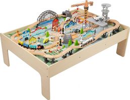 Holzspieltisch mit 120 Teilen ab 3 Jahren