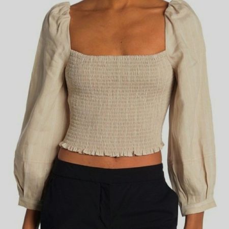 Derek Lam 10 Crosby Linen Top S-M