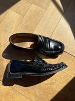 Massimo Dutti PENNY Slipper, Schwarz, Grösse 39