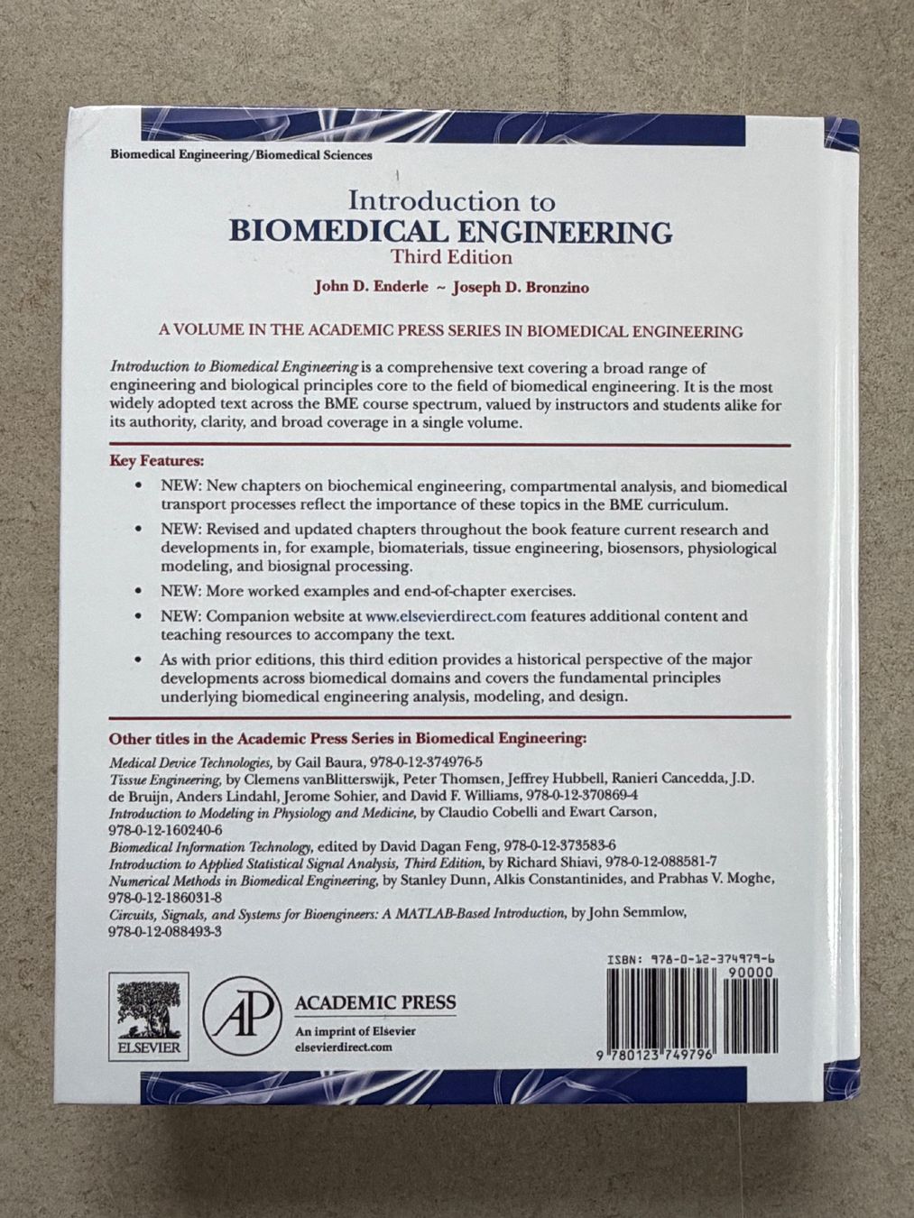 Libri: Introduction to Biomedical Engineering 3rd edition, like new – Nuovo (secondo la descrizione) da Zürich venduto da had_tq9p 1