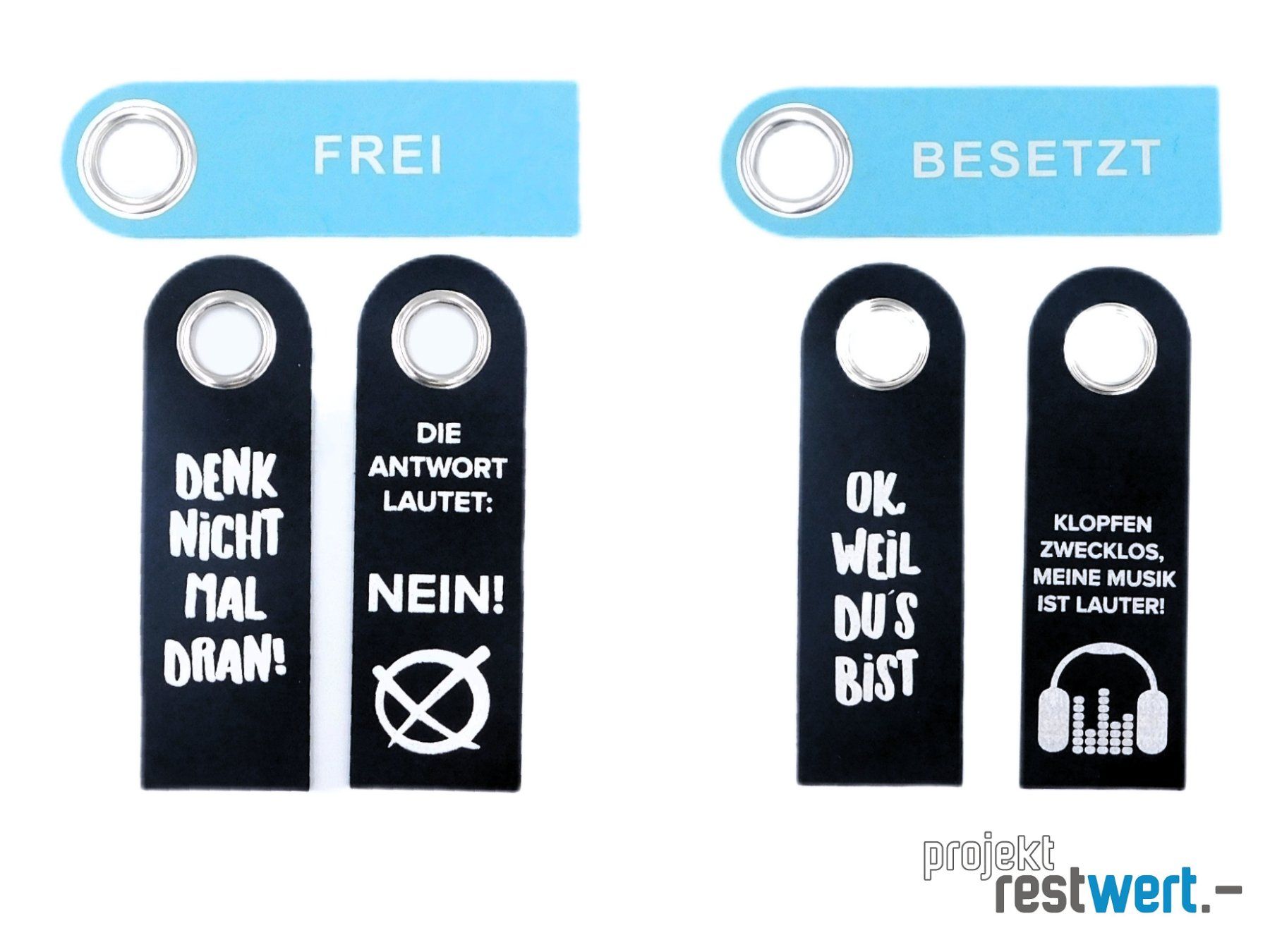Insegne: 3x Türschilderset – Usato da Bülach venduto da restwert_buelach